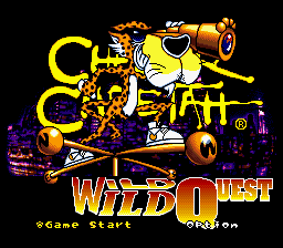 Chester Cheetah - Wild Wild Quest (USA) (Beta) Title Screen